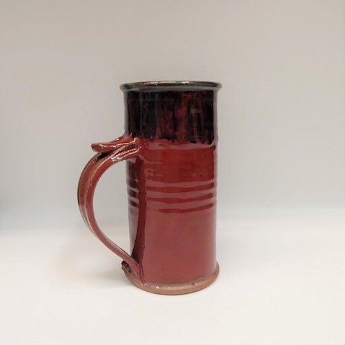 Click to view detail for #220523 Beer Stein Red/Black $22
